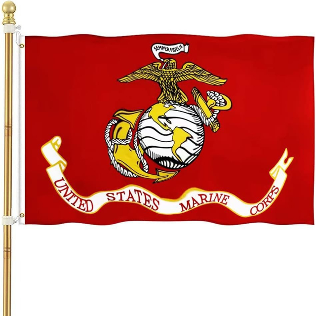 Customized American 3X5 FOOT Marine Corps Military Flag
