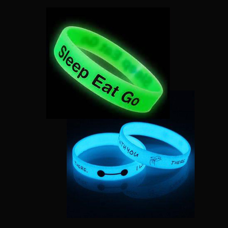 Luminous wristband, personalized glow in the dark bracelets