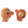 Custom 3D Embossed Logo Garment Accessory PVC Pin Badge