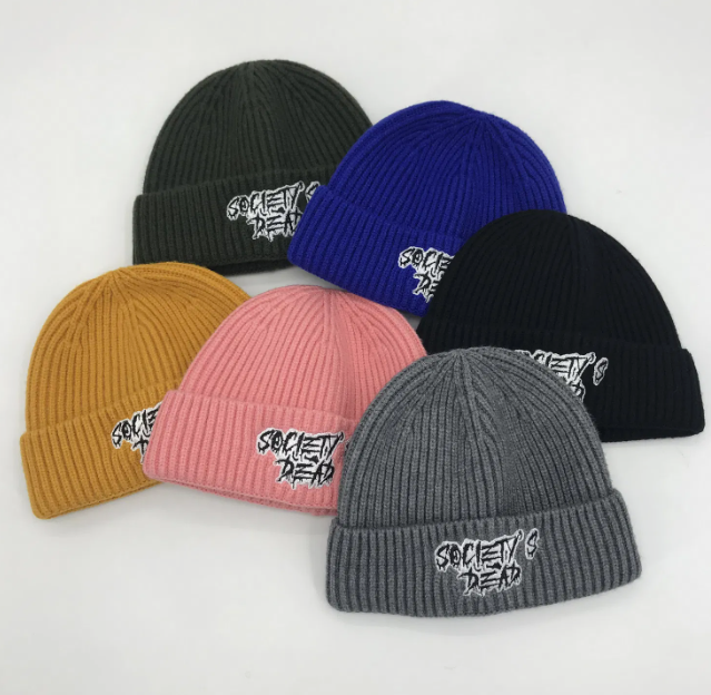 2025 Wholesale Embroidery Custom Logo Winter Knitted Cap