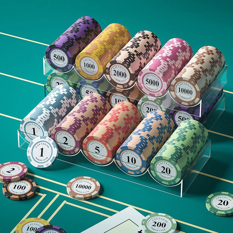 Round Clay Poker Clips 