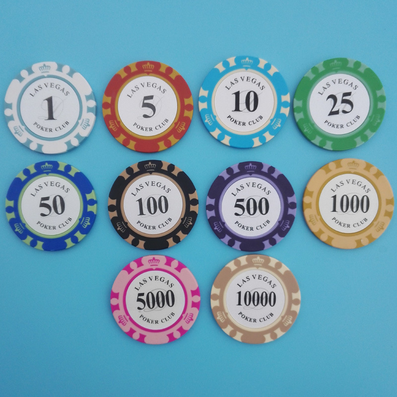 Round Clay Poker Clips For Chess And Card Room