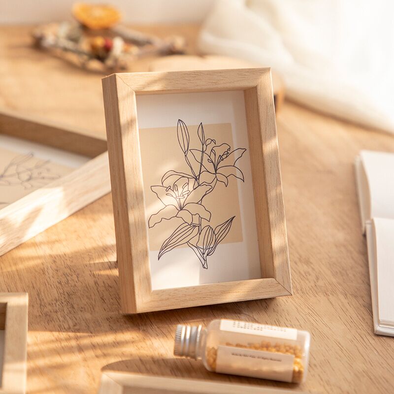 Wooden picture frame