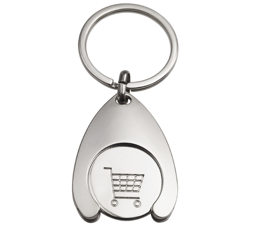 Water drop shaped Trolley Coin