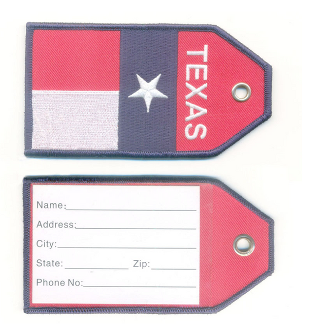 Wholesale Embroidery Luggage Tags with PVC Straps