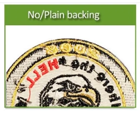  No/plain backing