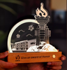 DIY Promotional Gift Glowing Light LED Base Acrylic Trophy 