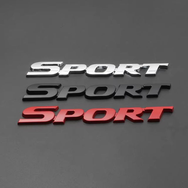 Hot Sell Custom zinc alloy or Brass Stamping Sport Car Logo