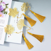 Customized Fashion Gift Etched Hollow out Metal bookmark 