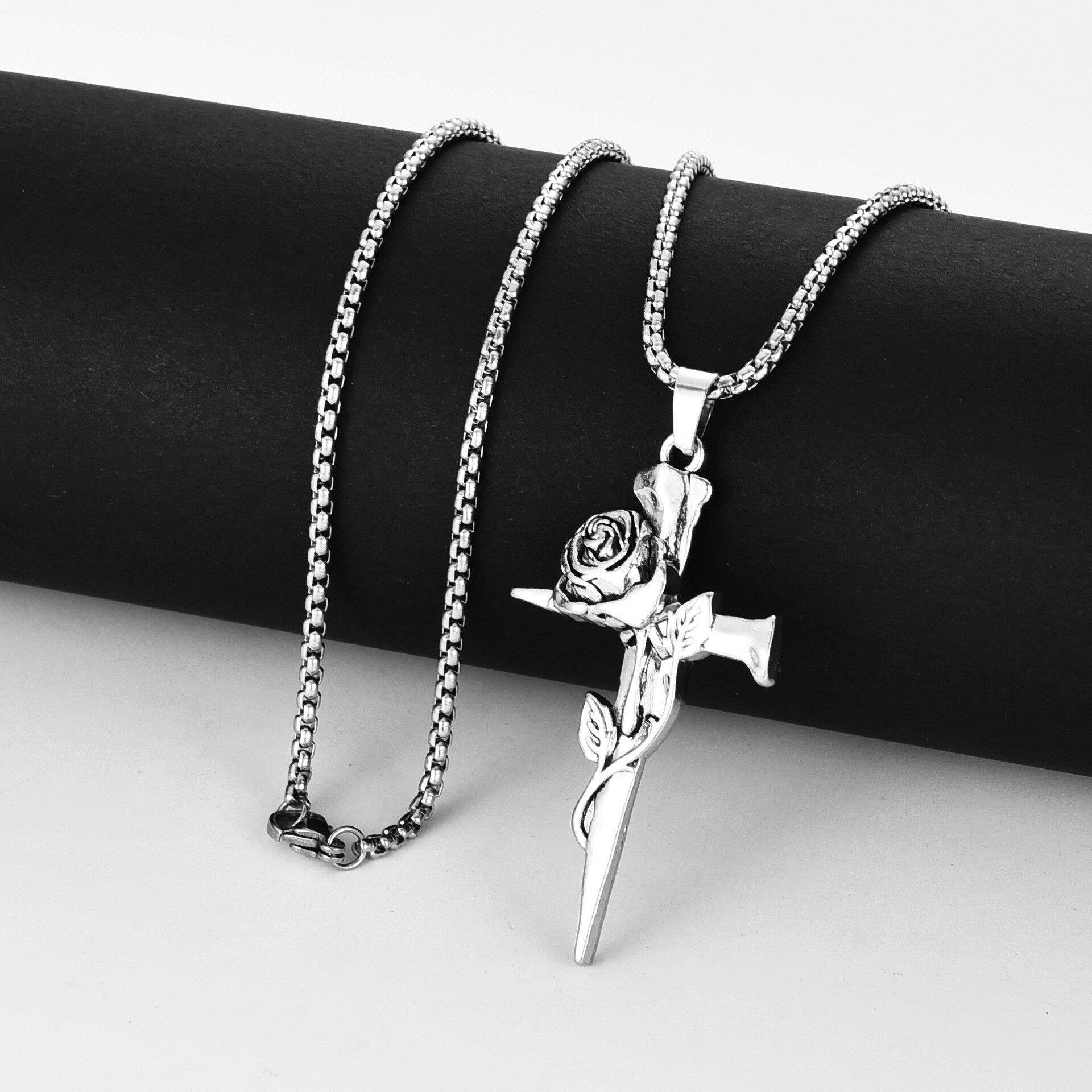 Stainless Steel Cross Necklace 