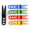 Wholesale Blank Zinc Aluminum Alloy Green Golf Divot Tool