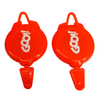 68*47mm Retractable Red Plastic Badge Reel with Custom Logo