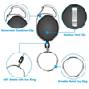 55*36mm Carabiner Secure Clip Retractable Plastic Badge Reel