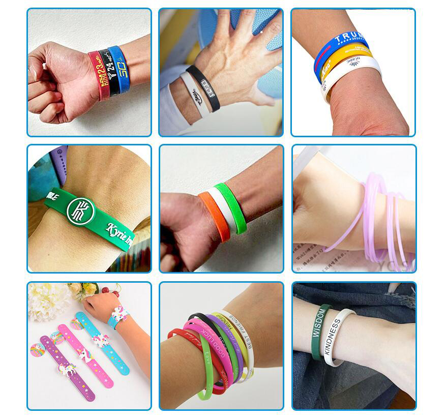 Segmented Silicone Wristbands