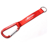 Custom PVC Logo Short Strap Lanyard With Carabiner And Ring