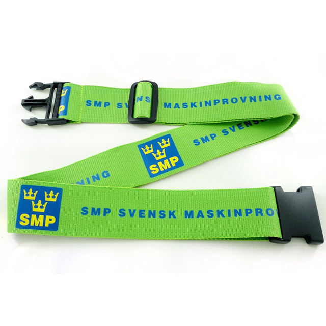 Double Sided Printing Polyester Personalized Luggage Straps
