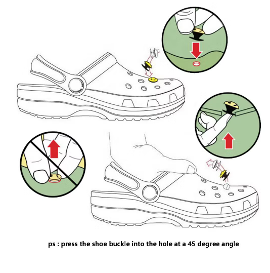 How To Use The PVC Crocs Charm?