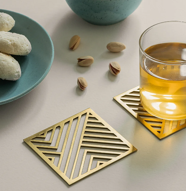  Good texture Metal Coaster