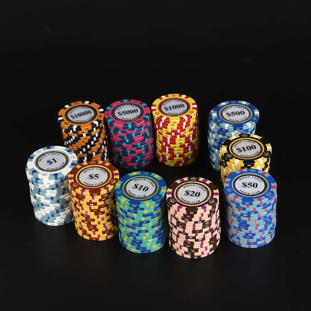 Round Clay Poker Clips