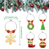  OEM Dift Decoration Metal Pendant Jewelry Wine Glass Charm 