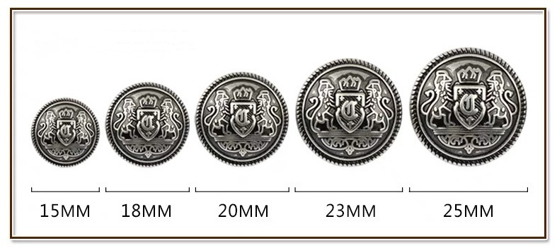 metal button How to choose the size 