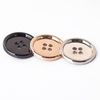 Custom Round Metallic Buttons with 4 Holes for Coat