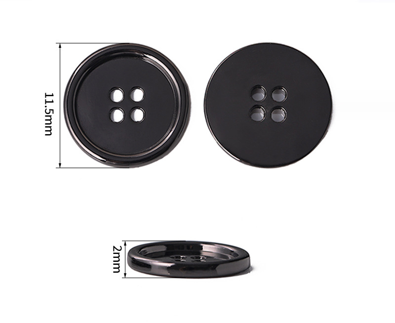11.5mm Round Metallic Buttons