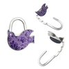  Promotional Gift Cute Animal Purse Hangers with Glitter 