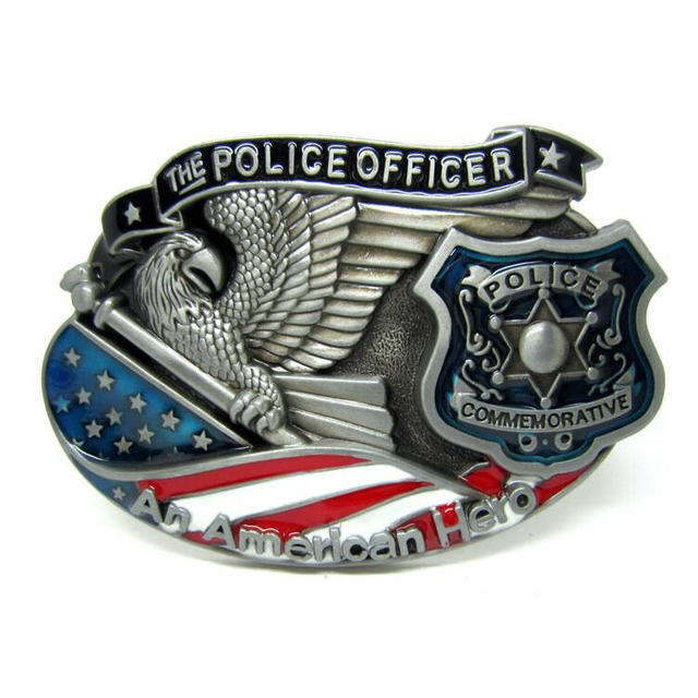 Antique Custom Zinc Alloy Metal Crafts Police Belt Buckle