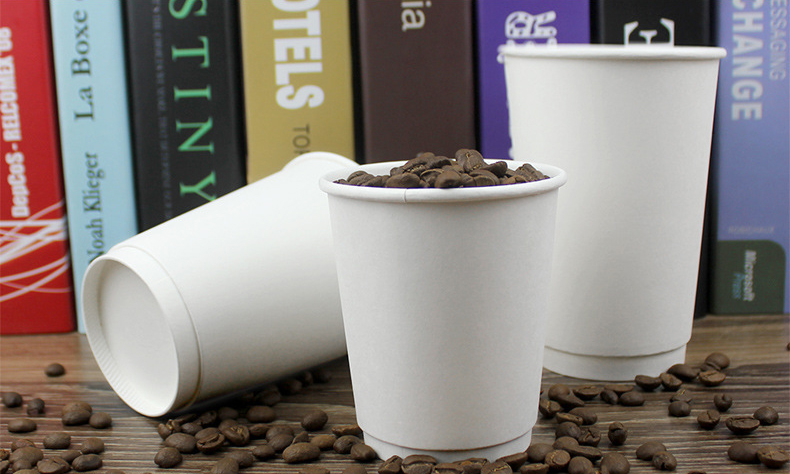 Disposable Coffee Tea Paper Cup with Lid