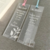 Hot Sale Cheap Decorative Acrylic Bookmark For Souvenir Gift