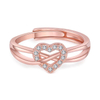 Fashion Jewelry Custom Metal Rhinestone Rings for Women