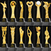 High Quality Enterprise Sales 3D Gold Resin Award Trophy 