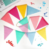 Custom Colorful Rectangle or Triangle National Flag Bunting