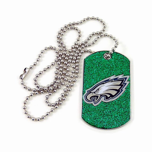Custom Business Gift Glitter's Metal Dog Tag with Chain