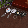 Retractable Plastic Badge Reel with Hook And Metal Rim