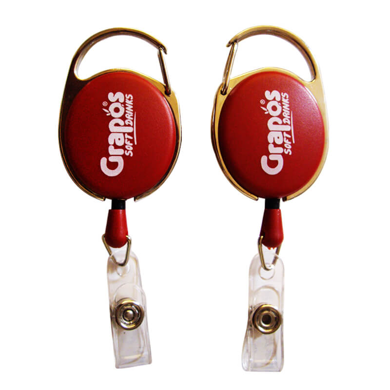 Carabiner Secure Clip Badge Reel