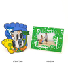 Custom Cartoon Gift PVC Rubber Photo Frame with Magnetic Back