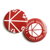 Customized Paper Wrapped Printed Button Badge with Tin Base 