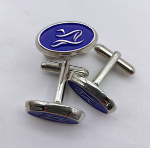 Cheap Custom Logo Tie Pin Cufflink with velvet box 