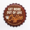 American creative retro 3D beer bottle cap tin painting 