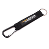 Custom PVC Logo Short Strap Lanyard With Carabiner And Ring