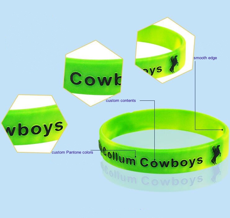 Embossed Silicone Bracelet 