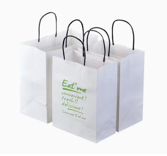 Custom Printing Logo Paper Shopping Bag with Durable Handle