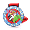 Wholesale Custom Made tyle PVC Medal With Ribbon 