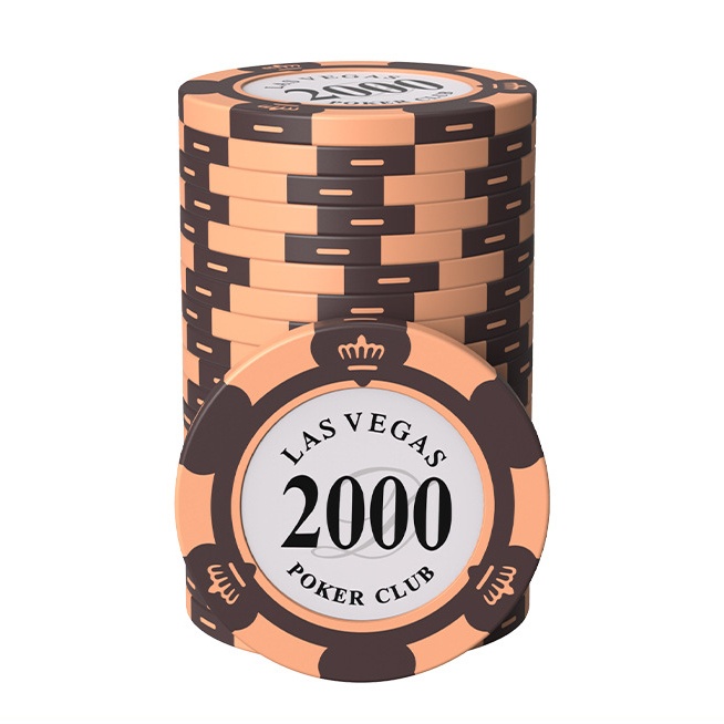 Round Clay Poker Clips