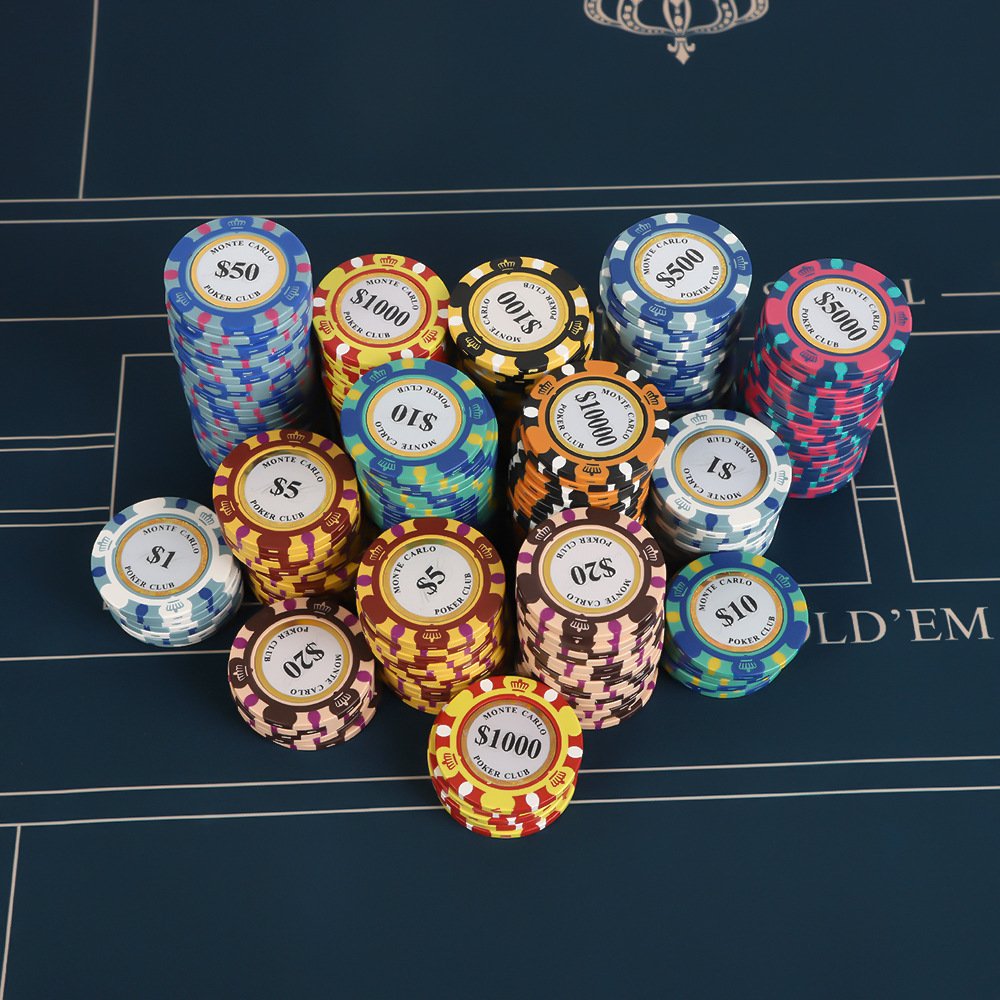 Custom Round Clay Poker Clips For Chess And Card Room 