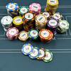 Custom Round Clay Poker Clips For Chess And Card Room