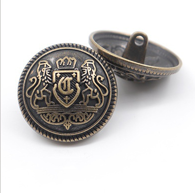 metal button antique bronze