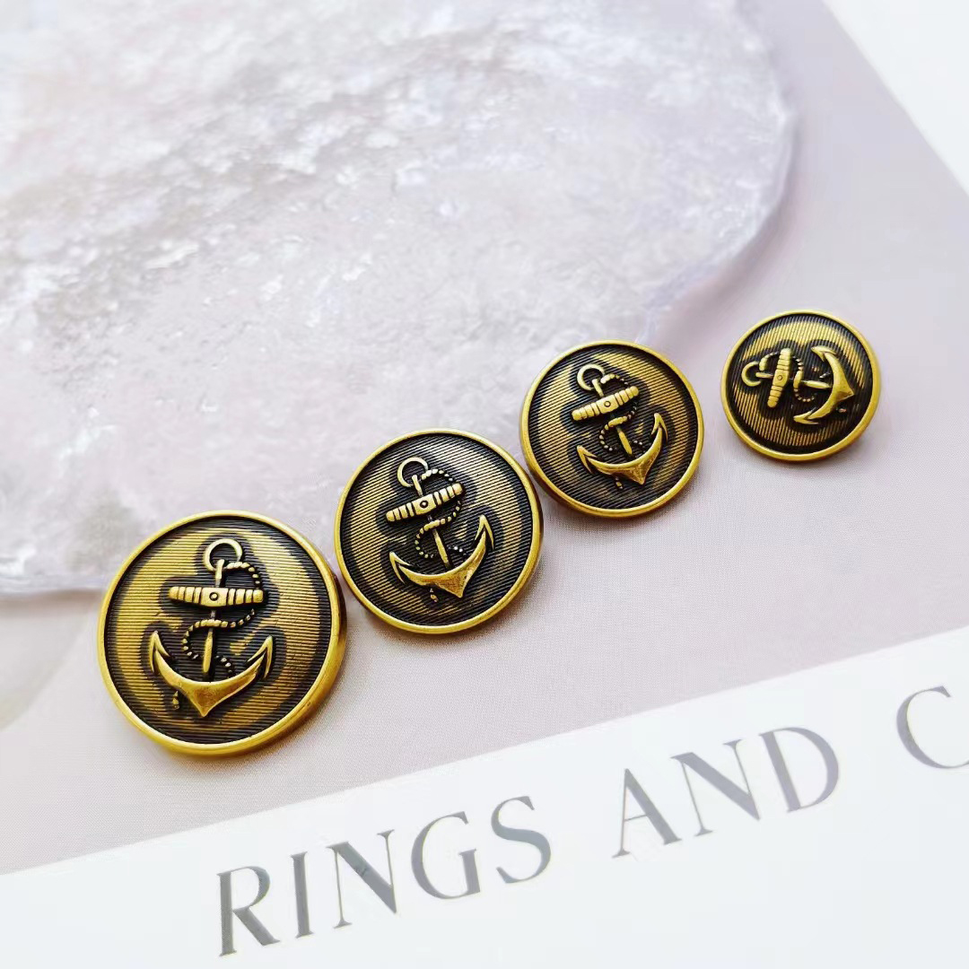 Navy Anchor Buttons 